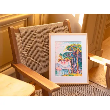 Petit pinceau - Antibes (La Pinède), Paul Signac