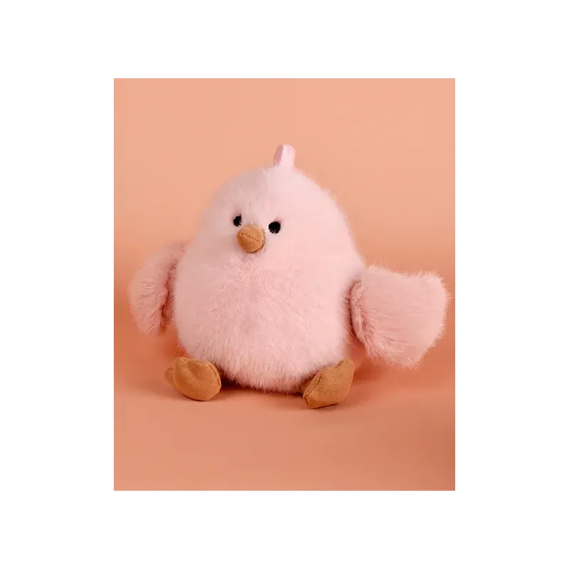 PIOU - Peluche poussin rose - 15 cm