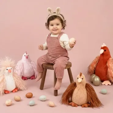 Peluche POULETTE Frisottis - 20 cm