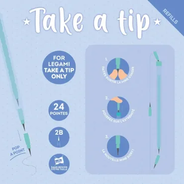 Set de 24 Recharges pour Crayon Empilable