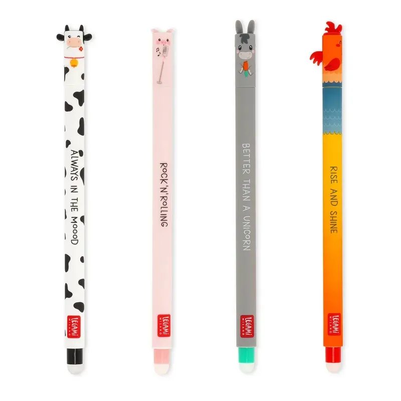 Set de 4 Stylos à Encre Gel Effaçable
