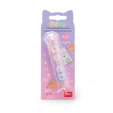 Correcteur et Roller de Colle 2-en-1 - Meow