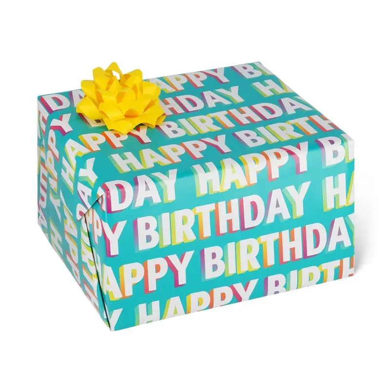 Papier Cadeau - "Happy Birthday"
