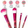 Set de 4 Pinceaux de Maquillage Flowers