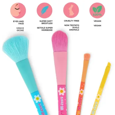 Set de 4 Pinceaux de Maquillage Daisy