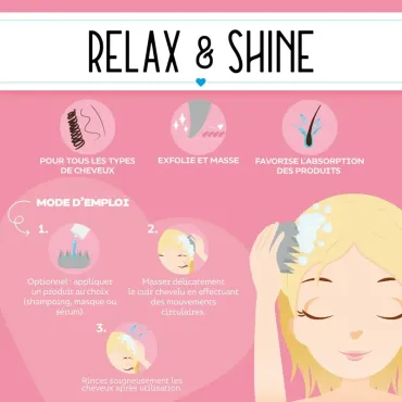 Brosse pour Cuir Chevelu et Shampoing - Kitty