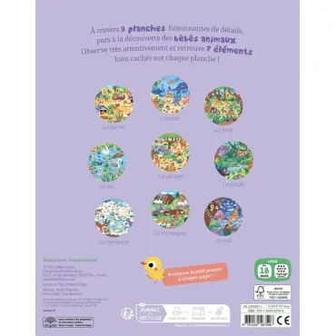 Cherche et trouve des tout-petits - Les bébés animaux
