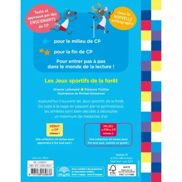 Mes lectures du cp avec Loup - Les jeux sportifs de la forêt - Niveau 2/3