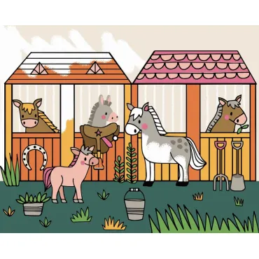 Peinture magique - Ferme