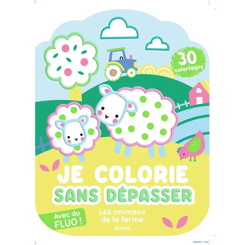 Je colorie sans dépasser - Les animaux de la ferme