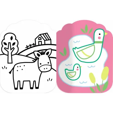 Je colorie sans dépasser - Les animaux de la ferme