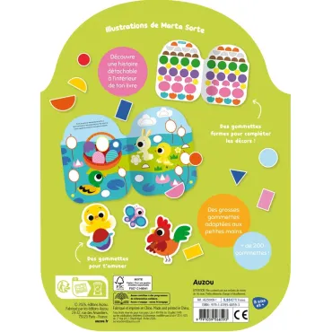 Gommettes formes - L'aventure de petit poussin