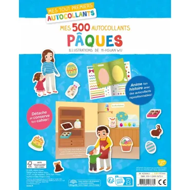 Mes tout premiers autocollants - Mes 500 autocollants pâques
