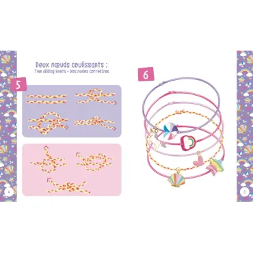 Mon superbe bijou - Mes bracelets licornes fluos