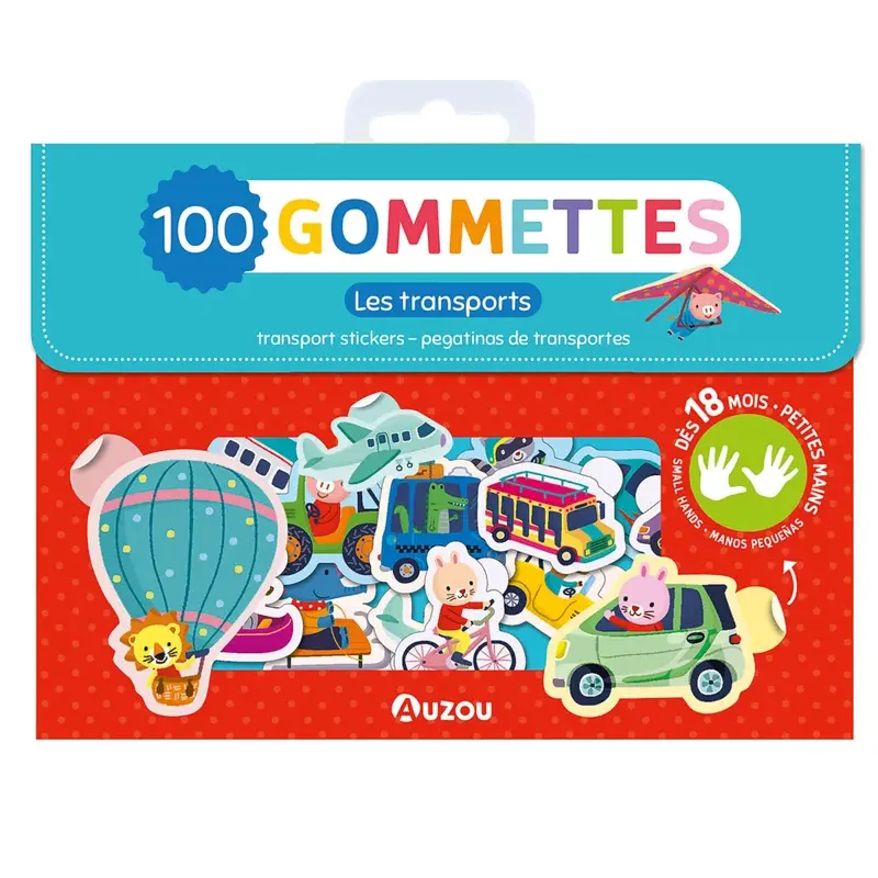 Ma pochette de 100 gommettes - Transports