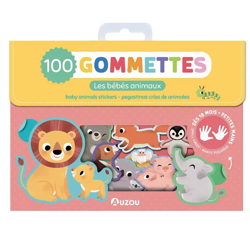 Ma pochette de 100 gommettes - Les bébés animaux