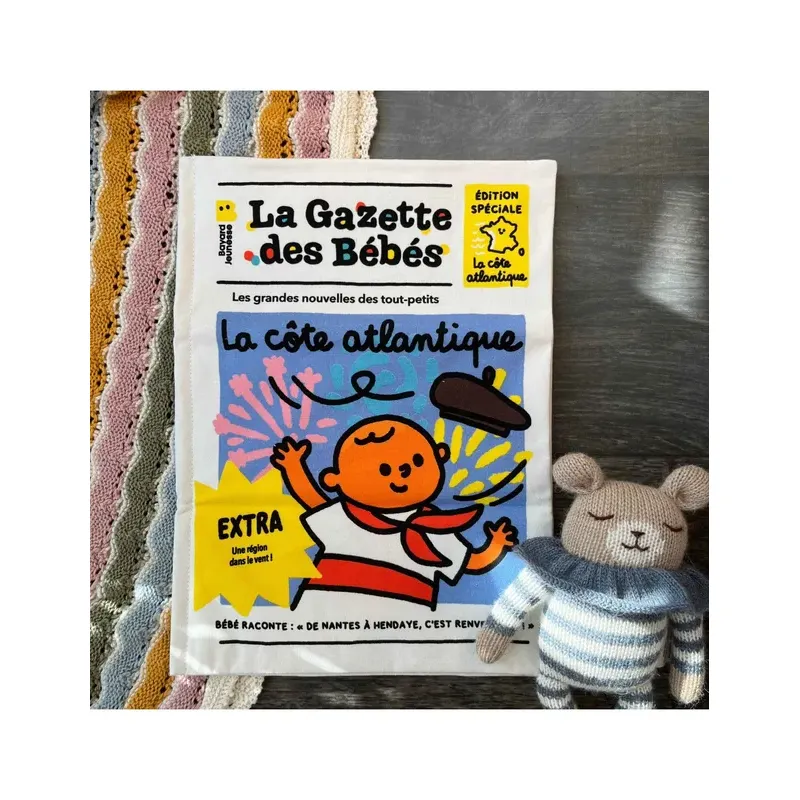 Livre d'éveil à froisser "Côte Atlantique" - Gazette des bébés