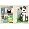Livre bébé en tissu sensoriel - Mon petit journal - Chiens