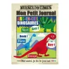 Livre bébé en tissu sensoriel - Mon petit journal - Les dinosaures