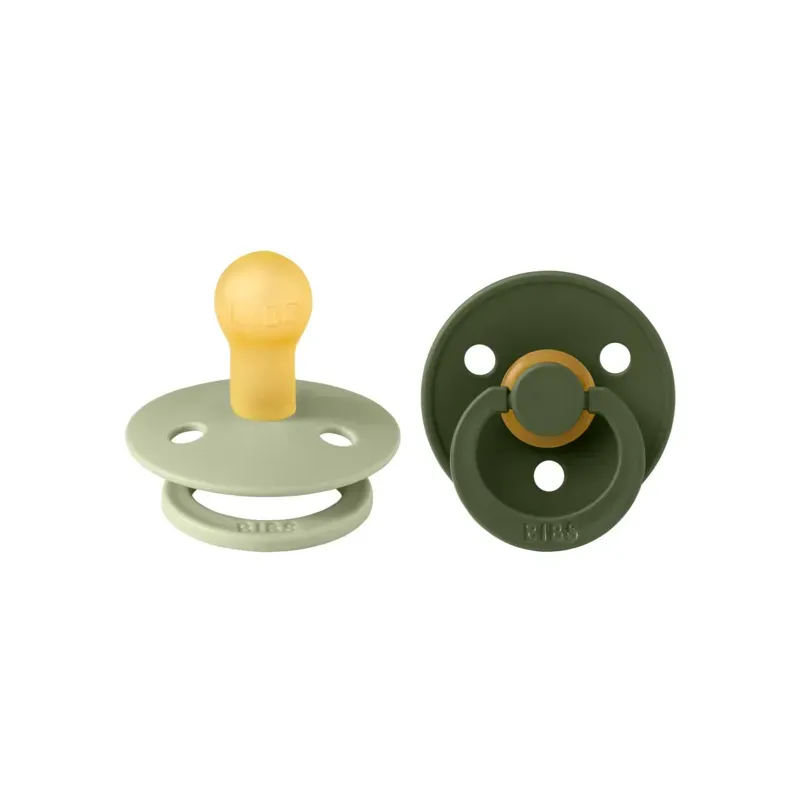 Pack de 2 tétines latex - Taille 1 - Sage/Hunter Green