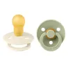 Pack de 2 tétines latex - Taille 3 - Ivory/Sage