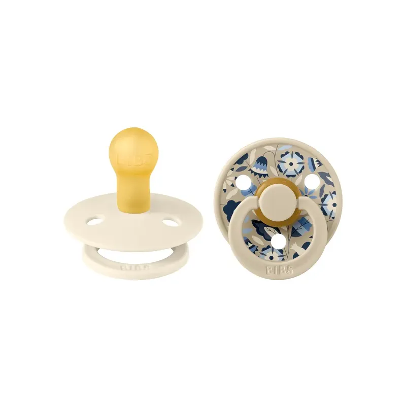 BIBS x Liberty - Pack de 2 Tétine latex - Taile 1 - Ivory Mix