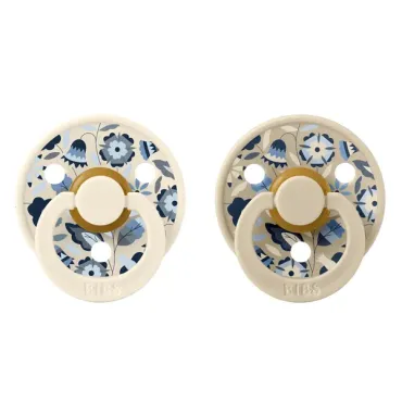 BIBS x Liberty - Pack de 2 Tétine latex - Taile 1 - Ivory Mix