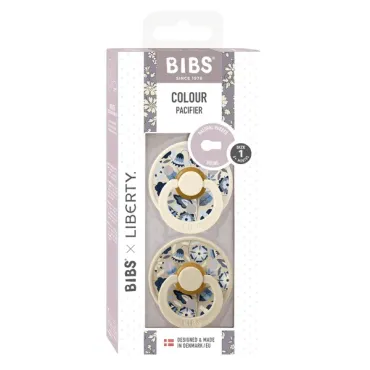 BIBS x Liberty - Pack de 2 Tétine latex - Taile 1 - Ivory Mix