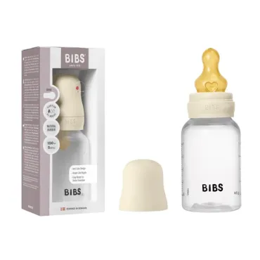 Biberon + Tétine latex - 150ml - Débit lent - Ivory