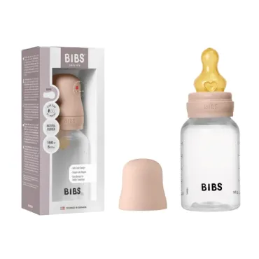 Biberon + Tétine latex - 150ml - Débit lent - Blush