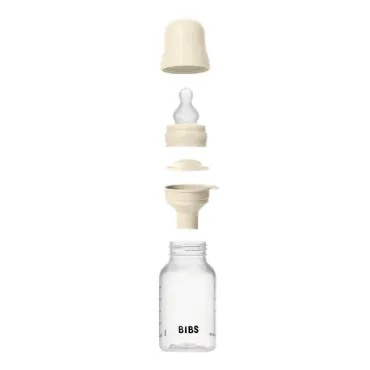 Biberon + Tétine silicone - 270ml - Débit moyen - Ivory