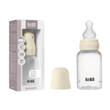 Biberon + Tétine silicone - 270ml - Débit moyen - Ivory