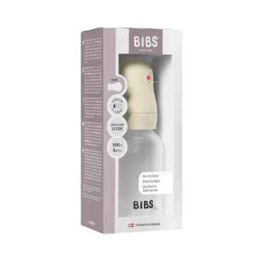 Biberon + Tétine silicone - 270ml - Débit moyen - Ivory