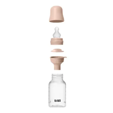 Biberon + Tétine silicone - 150ml - Débit lent - Blush