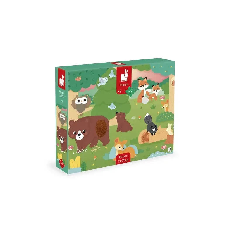 Puzzle Tactile - La Forêt - 20 pièces