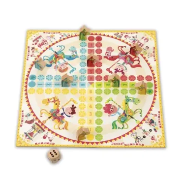 Jeux de dames et de petits chevaux carrousel