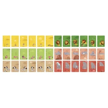 Jeu de bataille - Animaux de la savane