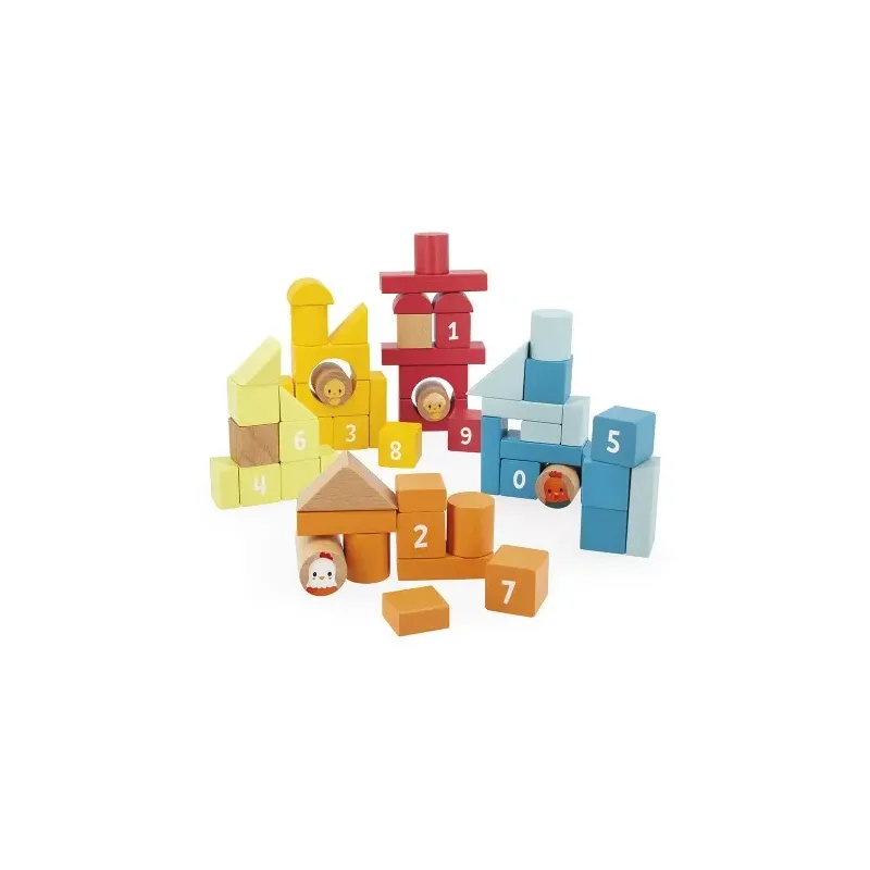 Baril de construction - Ferme - 56 pièces