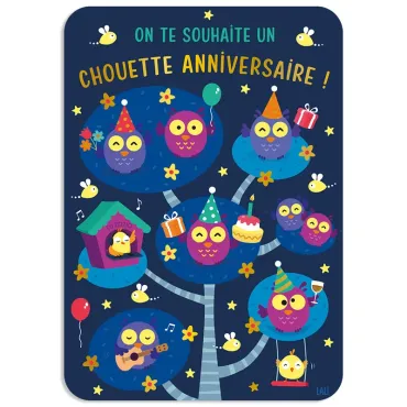 Carte postale - Chouette...