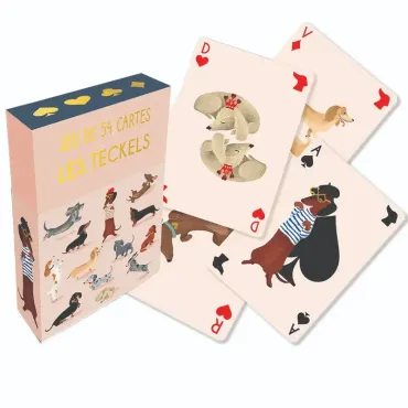 Jeu de 54 cartes - Teckels...