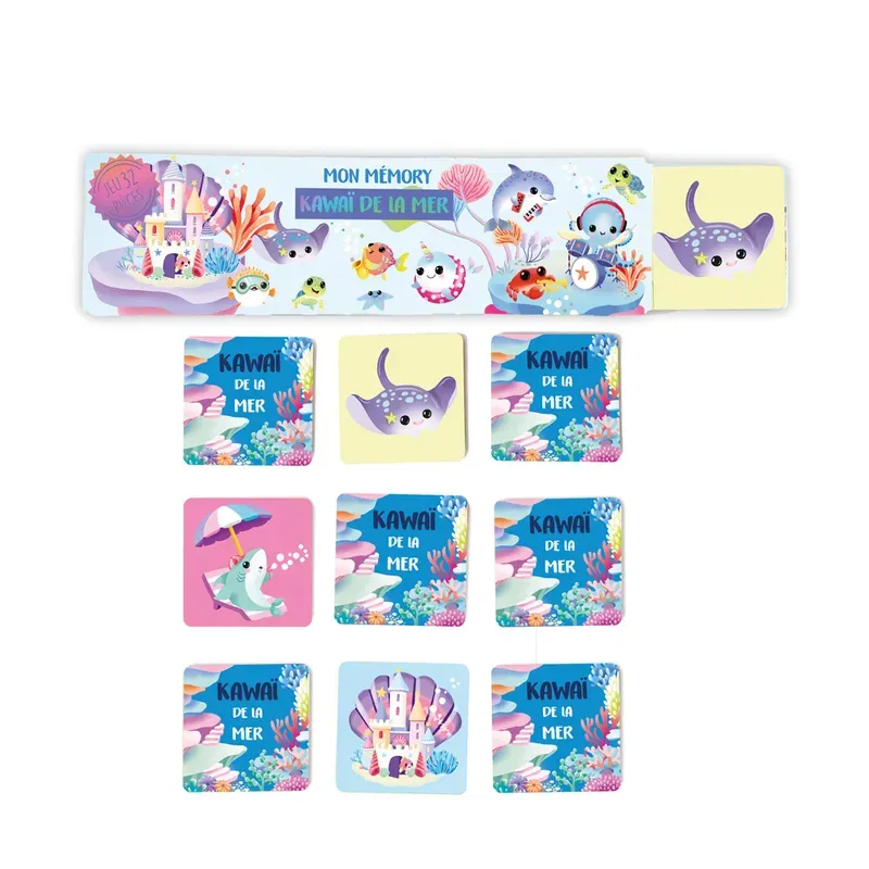 Jeu du memory - Kawaï de la mer