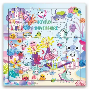 Carte puzzle - Kawaï de la mer