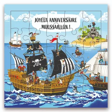 Carte puzzle - Pirates