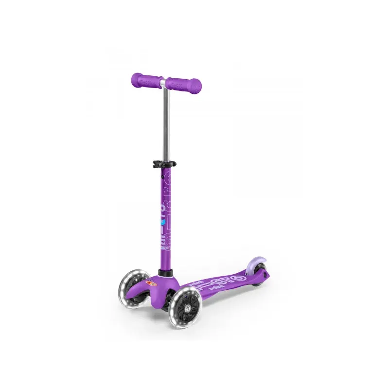 Trottinette 3 roues Mini Micro Deluxe - Violet LED