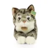 Peluche Chat tigré gris - Eco-friendly - 40cm