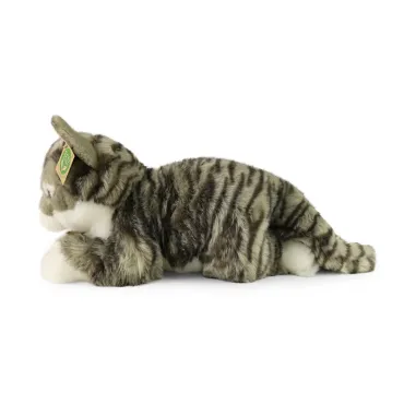 Peluche Chat tigré gris - Eco-friendly - 40cm