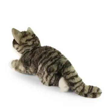 Peluche Chat tigré gris - Eco-friendly - 40cm