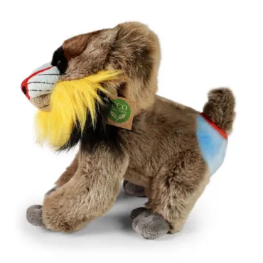 Peluche Singe mandrill - Eco-friendly - 28cm