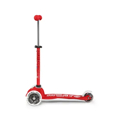 Trottinette 3 roues Mini Micro Deluxe Rouge LED