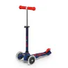 Trottinette 3 roues Mini Micro Deluxe Bleu Marine LED